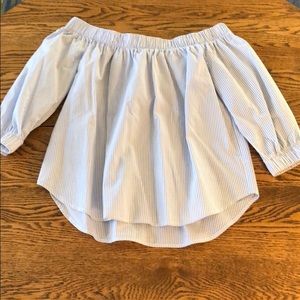 Central Park West Off the Shoulder Top